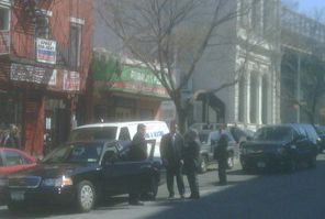 Secret Service outside Grimaldi's